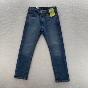 Levis 506 Jeans Mens 32x32 Blue Comfort Straight Performance Medium Wash Stretch